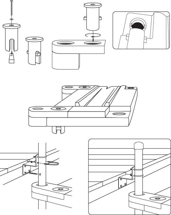 Polyethylene External Pipe Holder Side Mount Carolina Docks